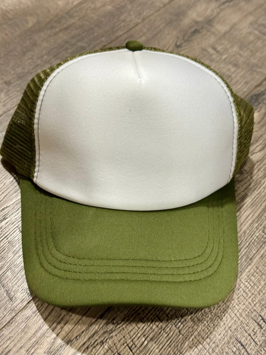 A1- Adult Foam trucker hat + Embroidery patch