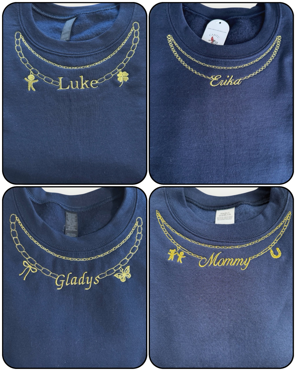 A1-Custom Embroidery             Necklace and Pendant