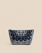 Bandana-Print Zip Pouch