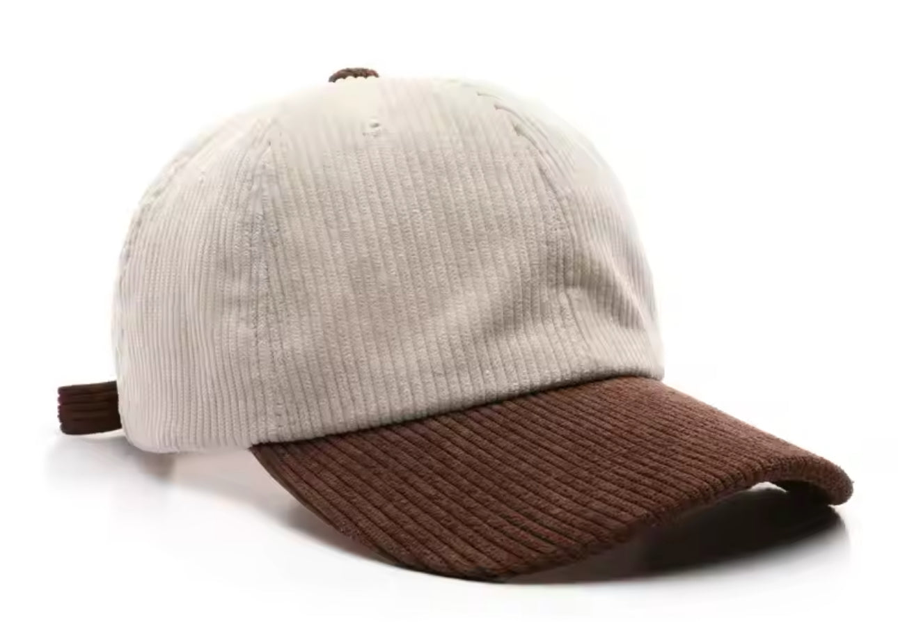 A1- Custom Design and Text         Unisex Corduroy Cap