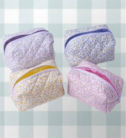 A- Floral Cosmetic Bag