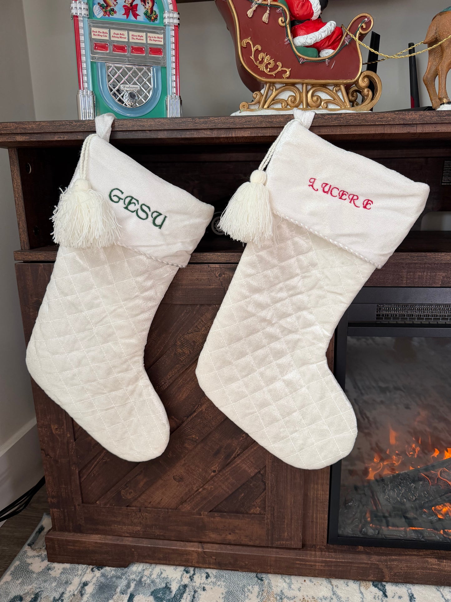 A- Personalized Christmas stocking/boot