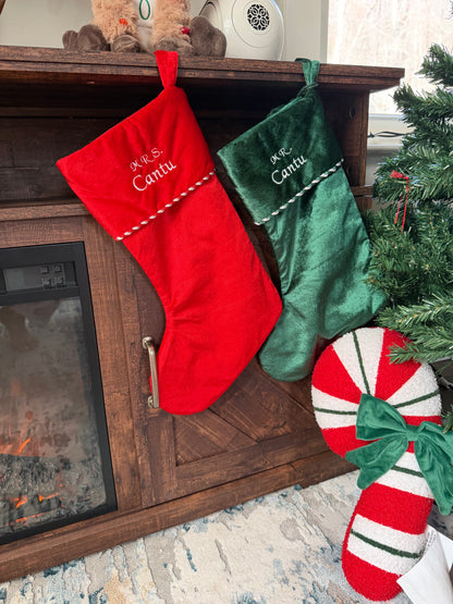A- Personalized Christmas stocking/boot