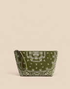 Bandana-Print Zip Pouch