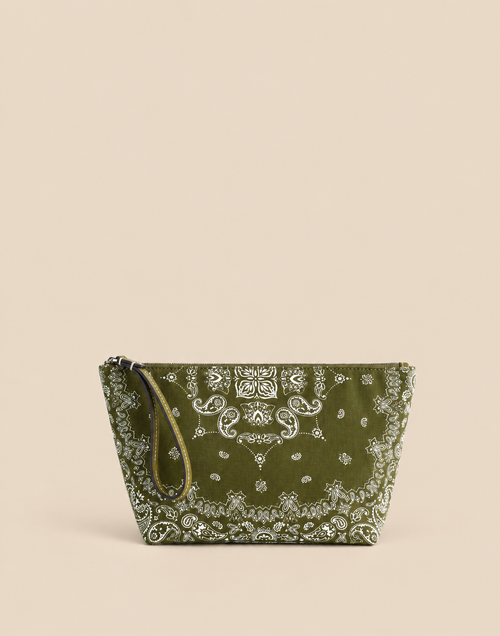 Bandana-Print Zip Pouch